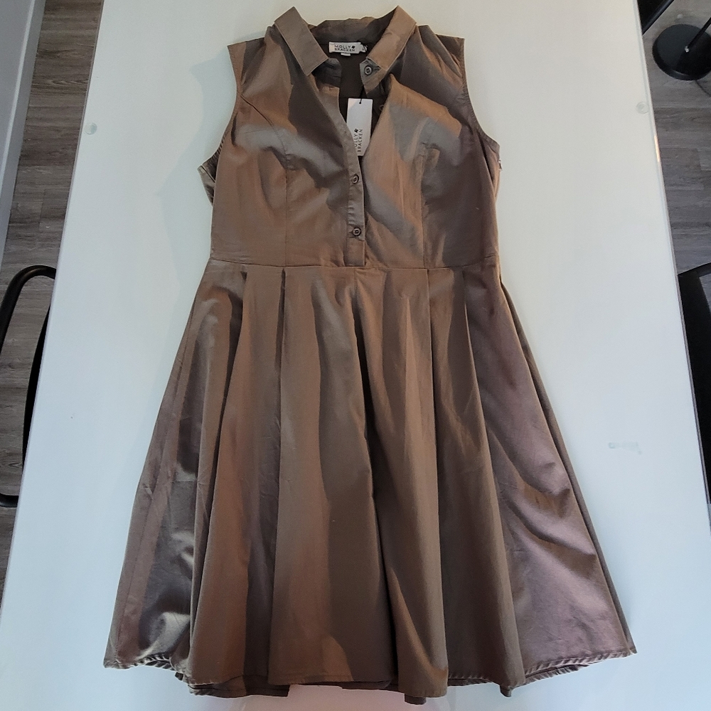 Molly Bracken Sleevless Shirt Dress